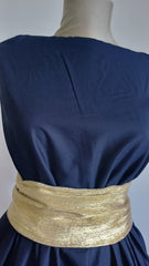 Poplin Bumbac Bleumarin BBC1097