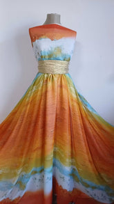 Voal Chifon Apus de Soare VOAL1616