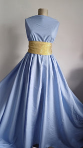 Tesatura Bumbac Baby Blue, fibră naturală 100% VIS1313