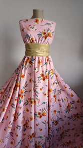 Matase ROZ cu buchet floral Orange/Alb/Grena MAT1250