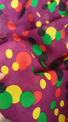 Voal chifon Plum Buline colorate - Verde, Rosu, Negru, Galben VOAL1208