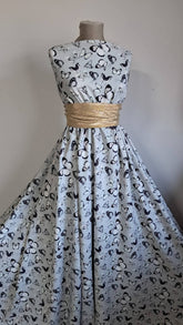 Stofa Barbie Gri Fluturi/Vernil/Alb/Negru STO1181