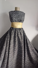 Brocard Model Animal print Alb/Negru, doua fețele MAT1227