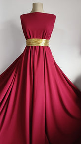 Scuba crepe BURGUNDY ELA1284