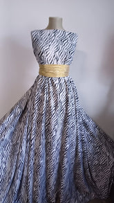 Matase Maroken ANIMAL PRINT ALB/NEGRU MAT1373