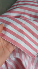 Poly Rayon Dungi Alb/Rosu MAT1144