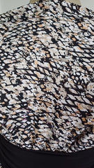 Lycra Animal Print Aplicatii Argintii ELA1022