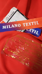 Milano- InVogue- mătase texturată Rosu Coral MAT1265