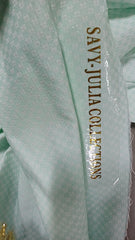 Jaquard Rayon Mint/Ivory STO1062