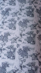 Mătase Gri cu Animal Print Stilizat MAT1150