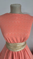 Lycra brodata,Somon,elastic  ELA1376