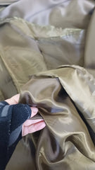 Căptușeala Acetat - Kaki inchis , din fibra vegetală  MAT1361