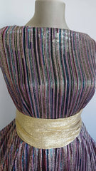 LUREX AURIU cu DUNGULIȚE MULTICOLORE ELA1302