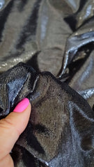 Catifea Lurex Negru CAT1053