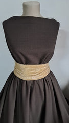 Stofa englezeasca Maron Ciocolată cu pătrățele  STO1365