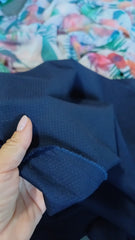Stofa Texturata Bleumarin, bumbac cu elastan 98/2% STO1178