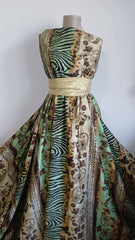 Mătase Satinată Model Etno Opulent MAT1324
