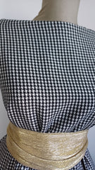 Stofa Picior de Cocoș 34% Viscoza, 64% Poliester, plină, moale și placută STO1384