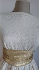 Dantela Elastica model floral Cercelusi Crem DAN1005
