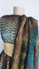 Tricot din fir de Catifea in Degrade, cu micropaiete fine  TRI1044