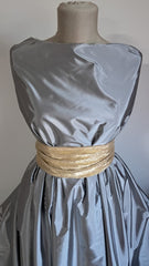 Matase Fâșoasă, Gri Argintiu  MAT1441