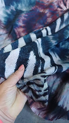Mătase Satinată cu Imprimeu Tie-Dye MAT1607