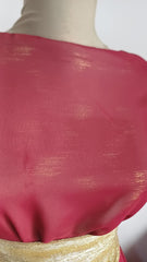 Voal Lurex Burgundy pete Aurii  VOAL1233