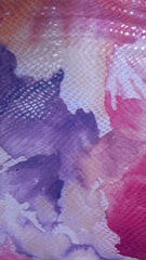 Silky jersey- Lycra Flori Pictate Roz/Mov, provenienta Dubai  ELA1291