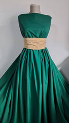 Țesătură mătăsoasă Verde Smarald  MAT1194