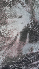 Voal Imprimeu Animal Print, in nuanțe de gri si roz  VOAL1120