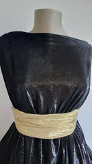 Catifea Lurex Negru CAT1053