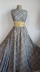 Mătase Romburi Lila/Olive MAT1602