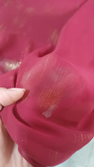 Voal Lurex Burgundy pete Aurii  VOAL1233