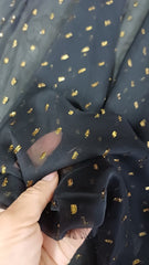 Chifon Gold Buti - fabricat in INDIA  VOAL1232