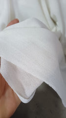 Material tricotat Alb,  fluid, elastic TRI1036