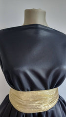 Stofă Elastică Negru Intens – Aspect de Piele STO1194
