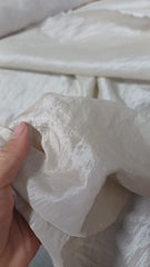 Țesătură mătăsoasă BEJ SIDEFIU, cu aspect usor sifonat  MAT1032