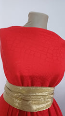 Milano Collection Marmorat Rosu Aprins- material elastic cu model in relief caun brocard ELA1371