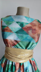 Latina Spandex - Model Optic Verde Maron- STO1115