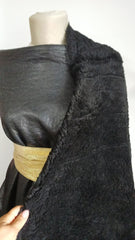 Piele Ecologica Negru cu dos Imblanit  PIE 1007