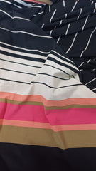 Lycra Negru Bordura Dubla Dungi ELA1505