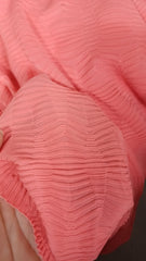 Material elastic plisat SOMON, cu model in zig-zag  ELA1358