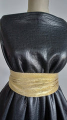 Piele Ecologica Negru cu dos Imblanit  PIE 1007