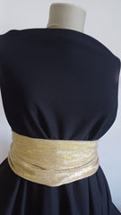 Material Elastic Texturat NEGRU INTENS ELA1157