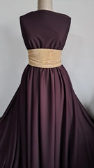 Crep Jerse Plum, fluid,  elastic  ELA1384