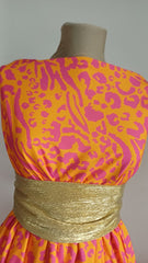 Silky Orange cu Fucsia  MAT1380