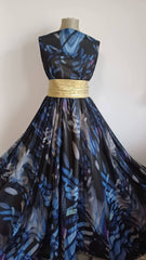 Tripluvoal Negru cu Blue Shadows VOAL1142