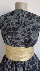 Crep Regal Stippled Flora Negru/Alb VOAL1219