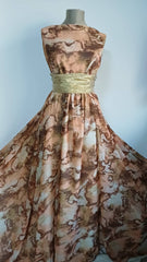 Voal Chifon Degrade Roz/Maron/Olive VOAL1061