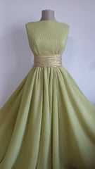 Voal Plisat Olive Pal VOAL1085